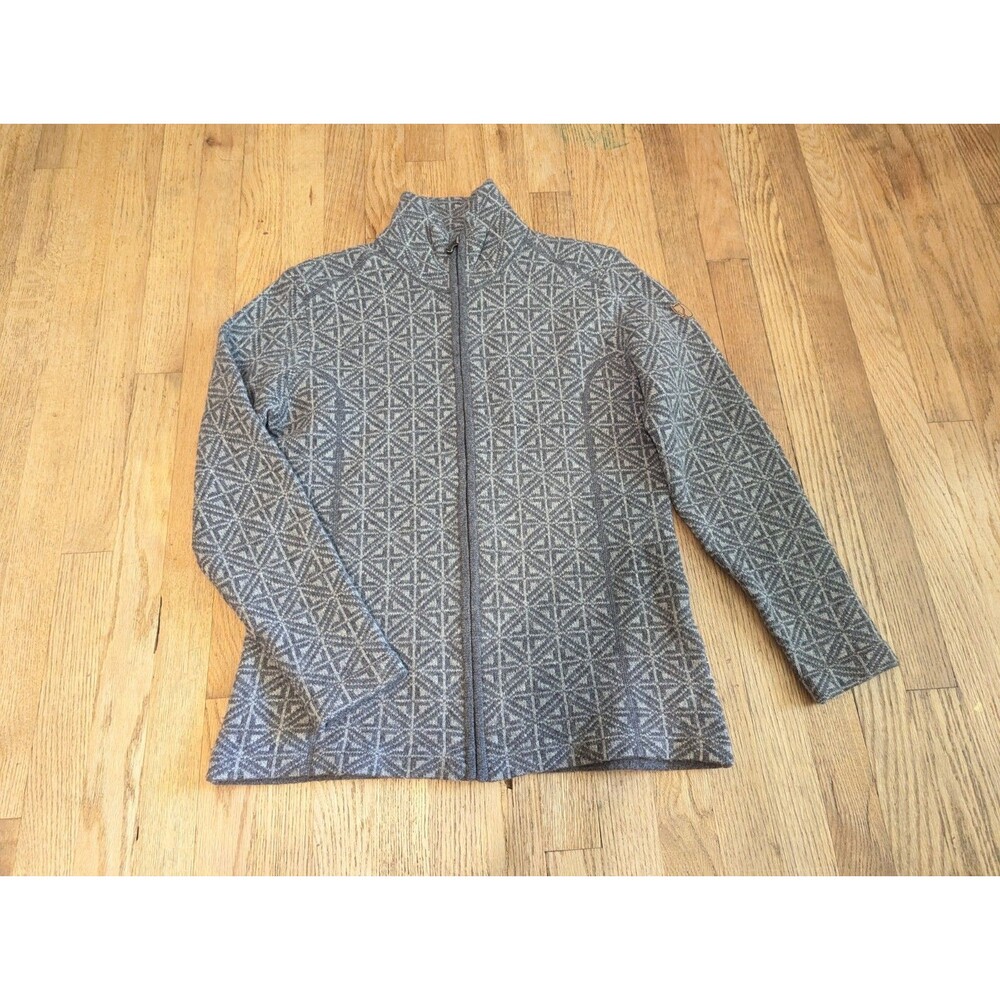 Fjällräven Women's Frost 100% Wool Full Zip Cardigan Sweater